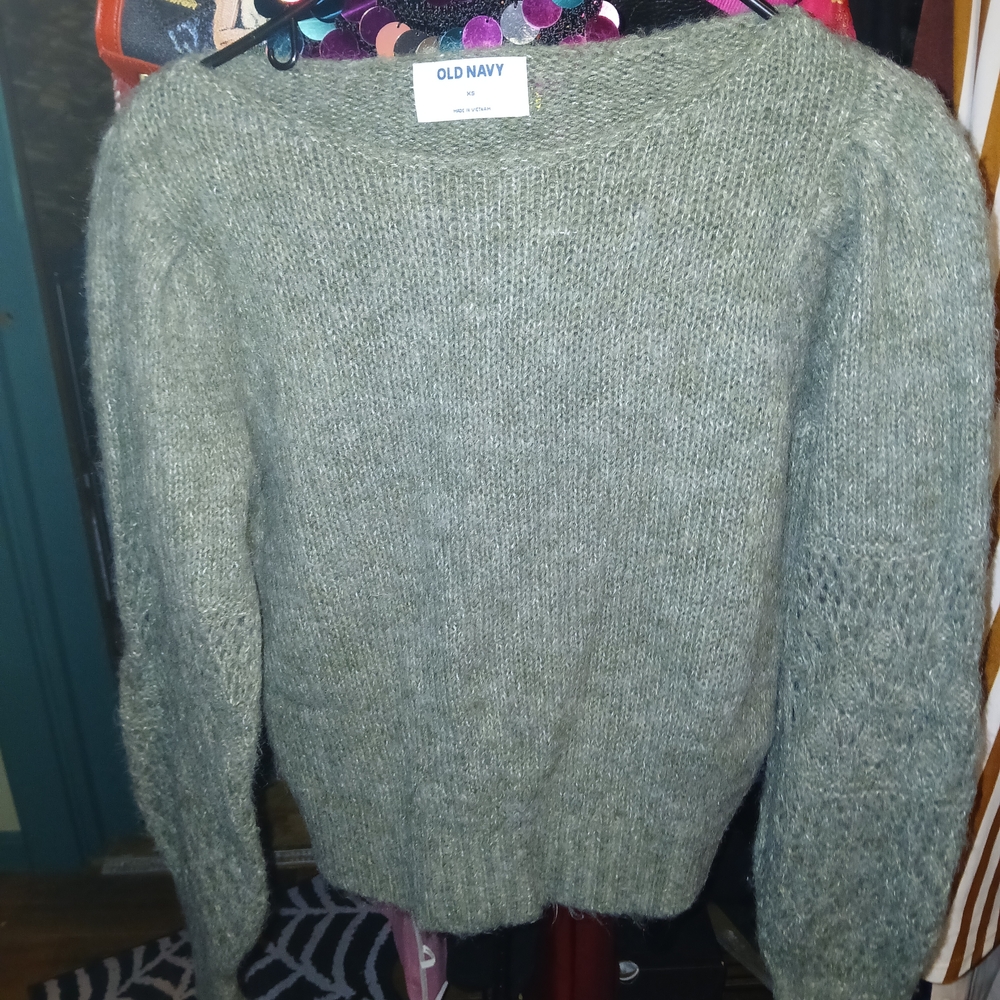 Old Navy Olive Knit Pullover
